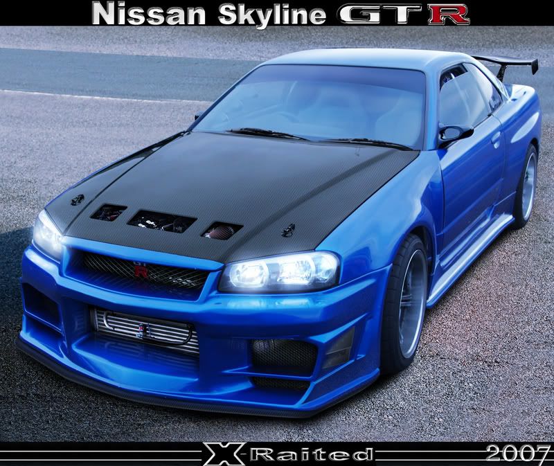 'Raited's Nissan Skyline GTR Tremek Car Videos Street Car Drag Racing 