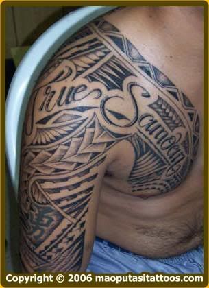 tattoos tribal chest. [ Maoputasi Tattoos ] Samoan Tribal Chest / Sleeve
