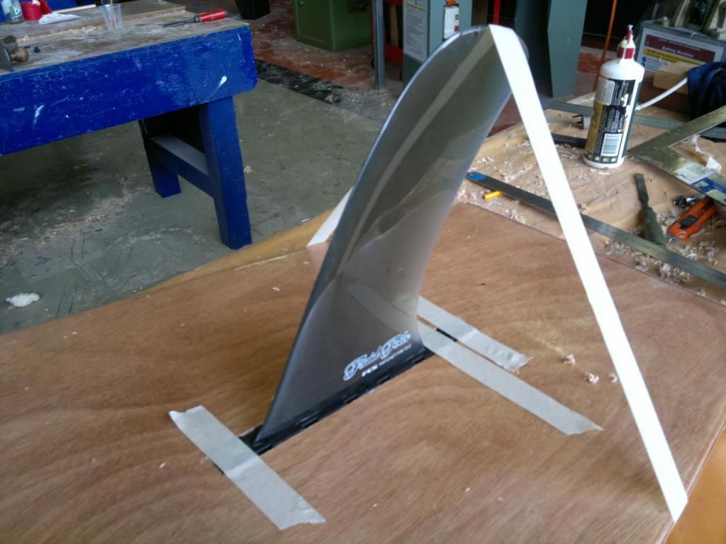 Fin in place