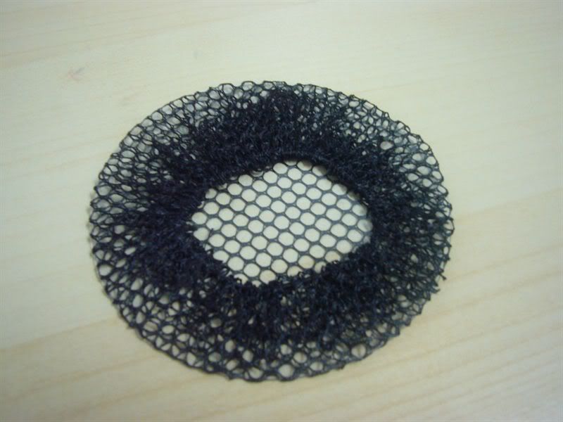 Black Hair Net. Here ya go Mary!