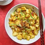 Egg Tofu in Spicy and Sweet Sauce