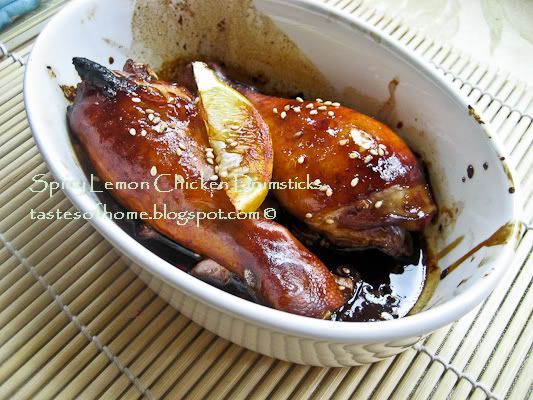 Spicy Lemon Soy Chicken Drumsticks Recipe