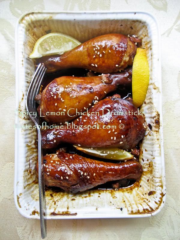 Spicy Lemon Soy Chicken Drumsticks Recipe