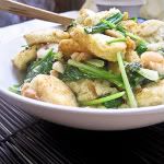 Egg Tofu Shrimp Stir-fry