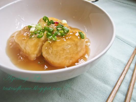 agedashi tofu with tips