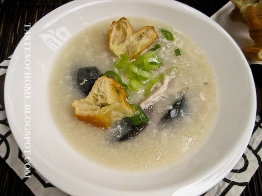 Congee With Pork And Preserved Eggs Recipe Cs E C E C Smoky Wok