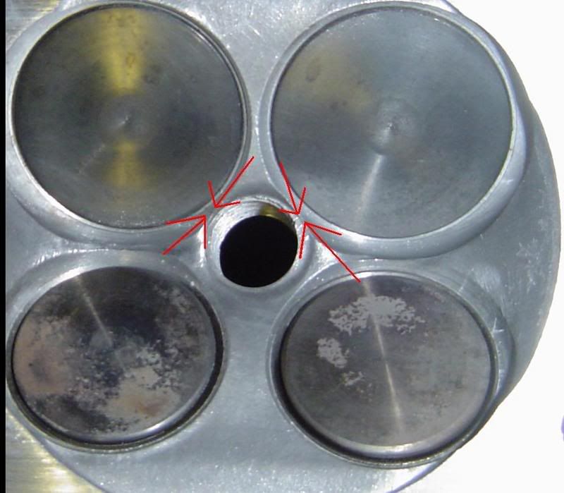 Crack between spark plug hole and intake valves. Fixable? HondaTech