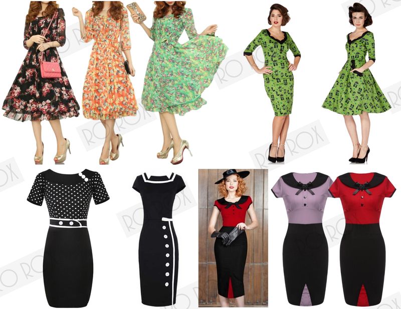 40s and 50s outfits