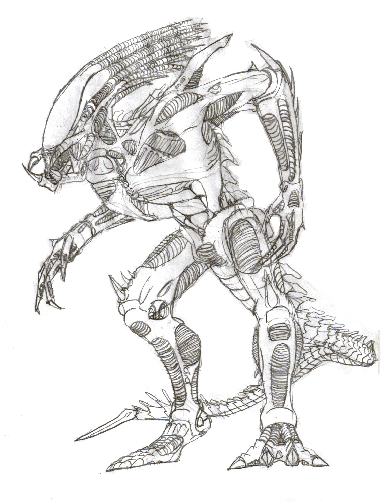 xenomorph drone coloring pages - photo #45