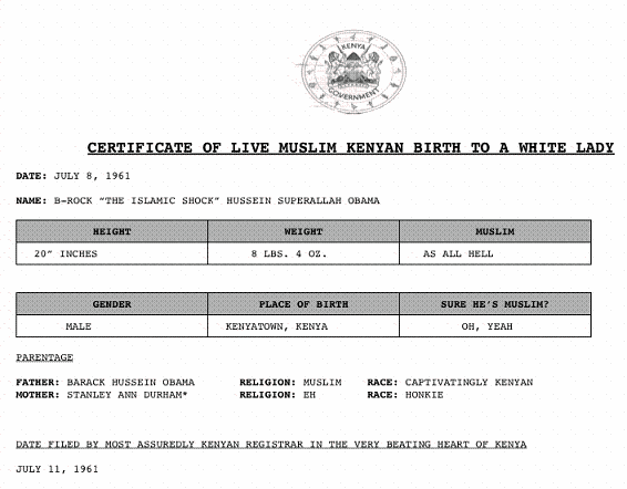 President Has A Fake Birth Certificate Vs Mode Politics