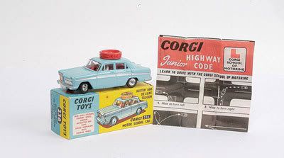 corgi austin a60 driving school car