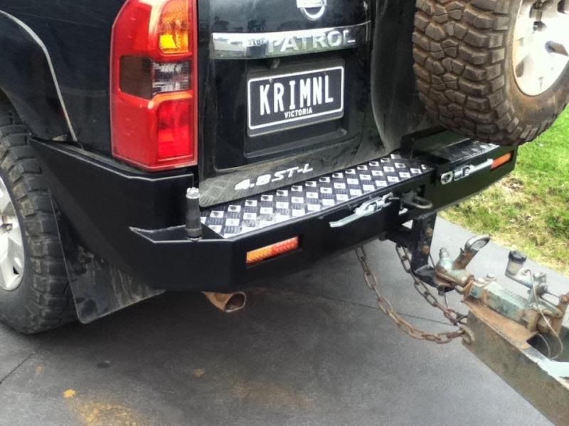 Nissan patrol gu rear bar #3