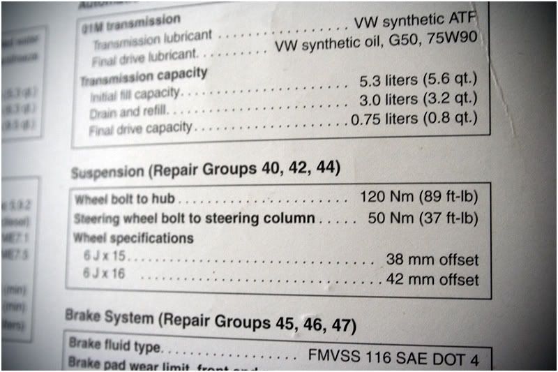 Wheel Spacer torque Setting VW Vortex Volkswagen Forum