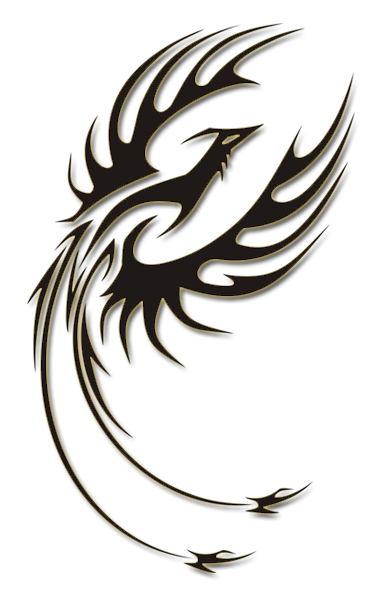badasstribalphoenixtattoopng tribal phoenix