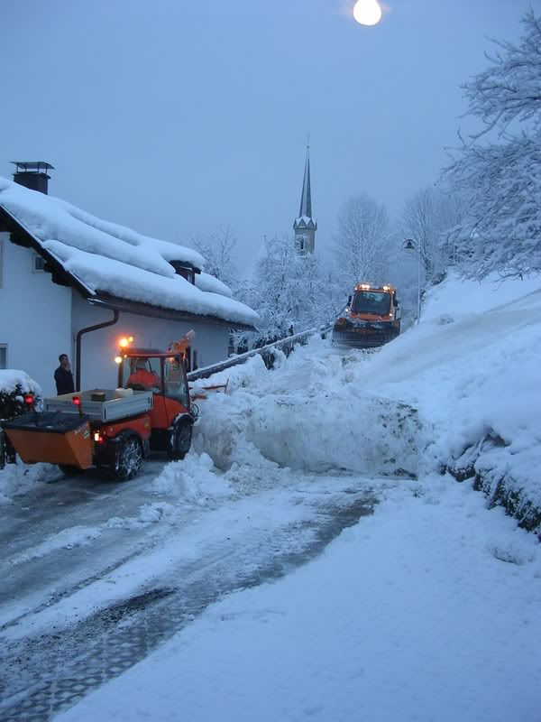 snow clearing in Austria