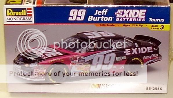 REVELL MONOGRAM #99 EXIDE BATTERIES FORD TAURUS BURTON  