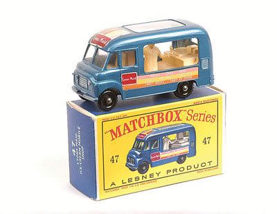 Moko Lesney Matchbox 47b Commer ice cream van