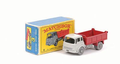 Moko Lesney Matchbox 3b bedford tipper truck