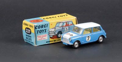 Mettoy Corgi diecast No.227 Morris Mini Cooper 