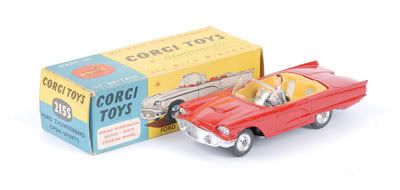 Mettoy Corgi diecast No.215S Ford Thunderbird Sports 1962-64