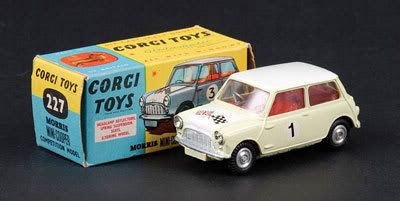 Mettoy Corgi diecast No.227 Morris Mini Cooper 