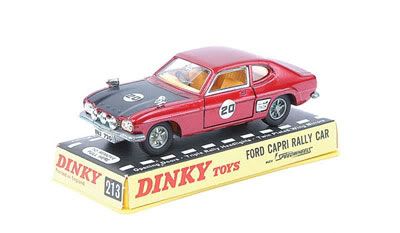 Dinky toys ford capri rally car #10