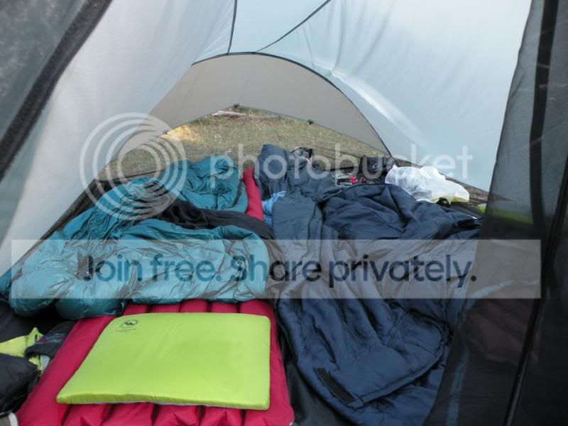 tarp inside tent